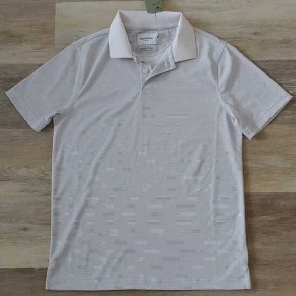 Goodfellow & Co Men's Beige
Stripe Polo Shirt - Picture 1 of 8
